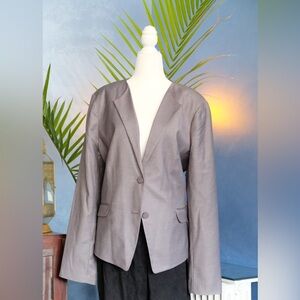 GAP Dove gray slim collar blazer. Size 18